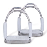 Toklat English Flexible Fillis Stirrup Irons - Stainless Steel - Multiple Sizes 4 1/4