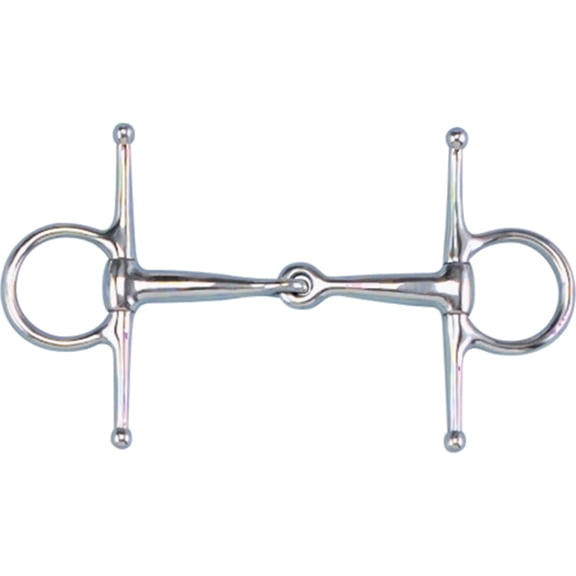 Toklat English Pony Full Cheek Snaffle Bit for Training and Performance - 4 3/4" Mouth 4 1/2