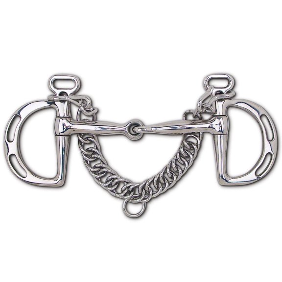 Toklat English Uxeter Kimberwick Horse Bit with 3 1/2" Cheeks 5"