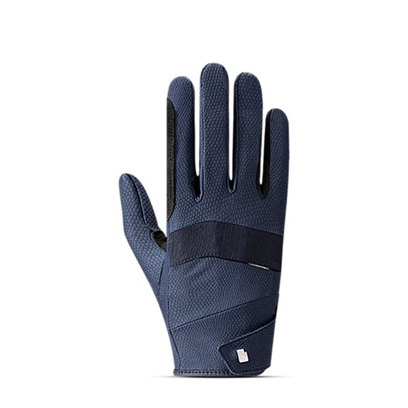 Toklat Manecaress Unisex Equestrian Riding Gloves for English and Western Riders - Multiple Sizes Navy / 9