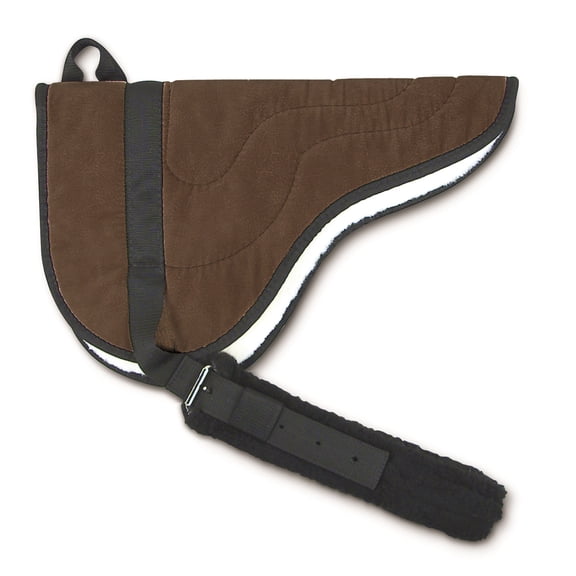 MicroSuede Horse Saddle Pad Bareback Ultra Soft Abrasion Resistant Brown