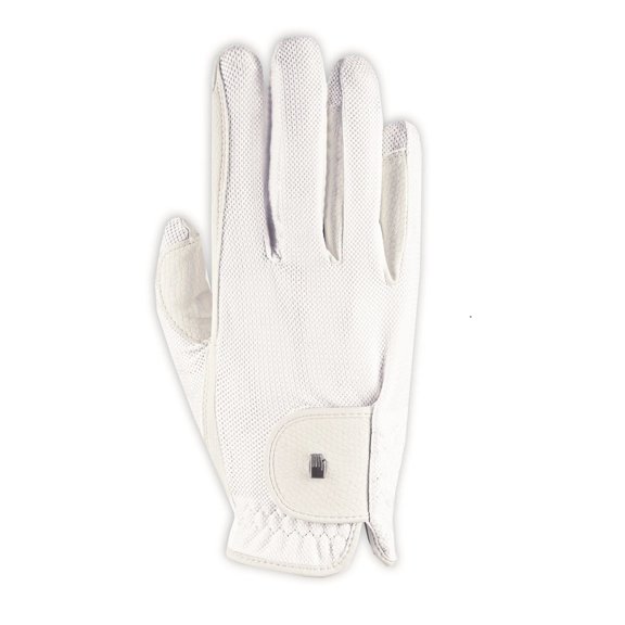 Toklat Roeck-Grip Unisex Equestrian Riding Gloves - Lightweight, Breathable & Durable - Multiple Sizes White / 8.5 / Lite