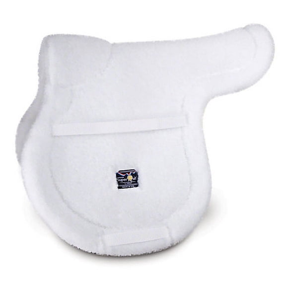 Toklat Superquilt White English Saddle Pad - Durable High-Performance Quilted Horse Pad General Purpose / 17" - 17 1/2" / High Profile