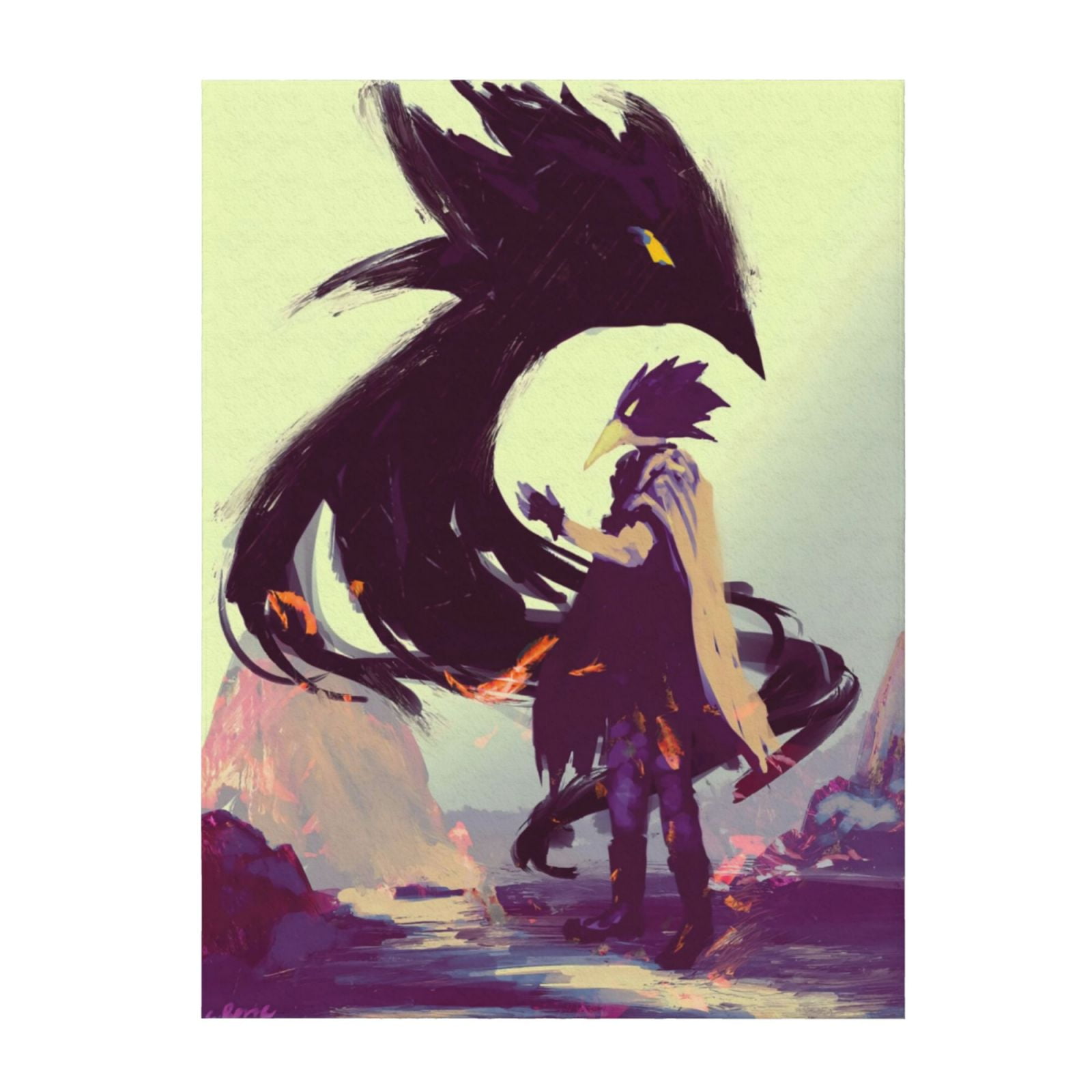 Tokoyami Fumikage Flannel Blanket Soft Lightweight Plush Fuzzy Cozy Luxury Blanket 60 X50 Walmart