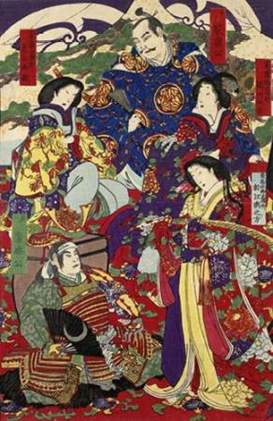 Tokugawa Ieyasu and Tokugawa Hidetada Canvas Art - Unknown (12 x 18)