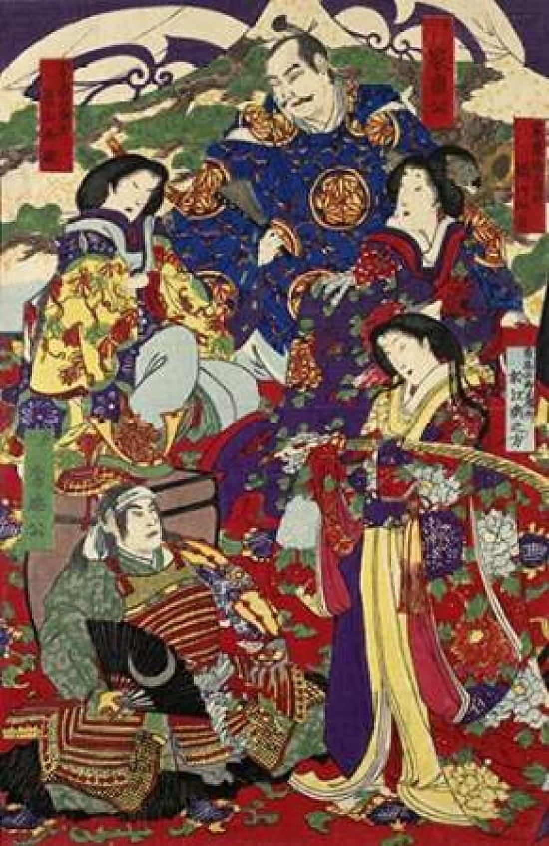 Tokugawa Ieyasu and Tokugawa Hidetada Canvas Art - Unknown (24 x 36)