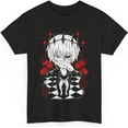 thumbnail image 1 of Tokyo Anime Ghoul T Shirt, Ken Kaneki Shirt Bold Masked Character Striking Monochrome Dark Fantasy Aesthetic Unisex T-Shirt, 1 of 4