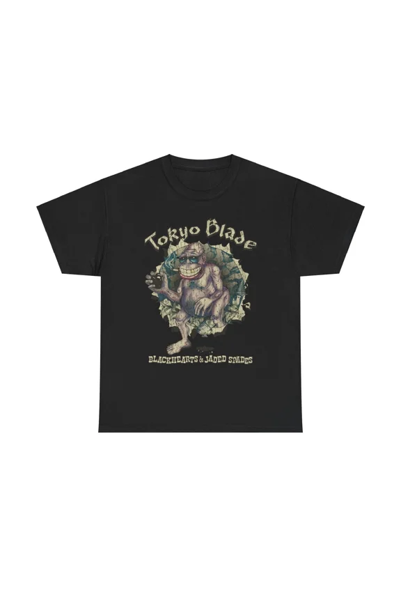Tokyo Blade Black Hearts Jaded Spades Heavy Rock Music Unisex T-Shirt, up to size 5XL