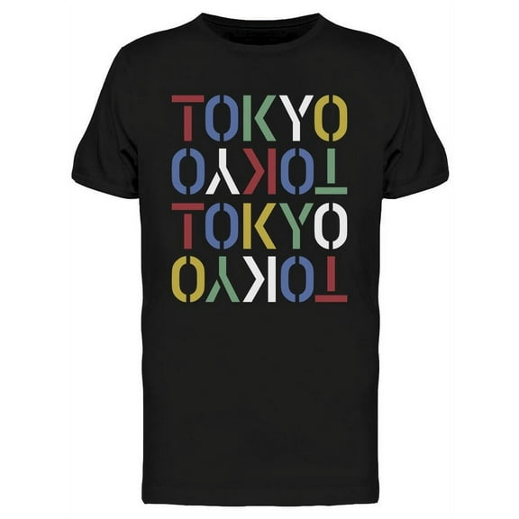 Tokyo Colorful Design T-Shirt Men -Image by Shutterstock, Male Medium