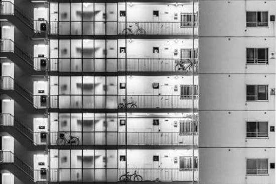 Tokyo - Five Bikes Canvas Art - Michael Jurek (12 x 18)