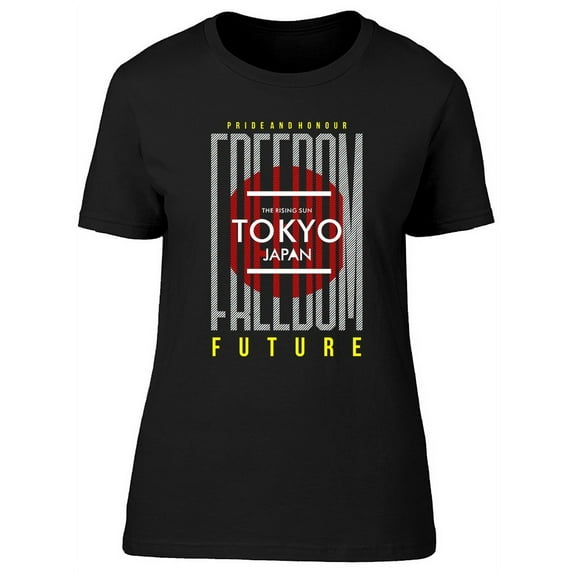 Tokyo Freedom Graphic T-Shirt Women -Image by Shutterstock, Female 3X-Large