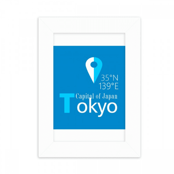 Tokyo Geography Coordinates Trave Desktop Photo Frame Picture Display Decoration Art Painting