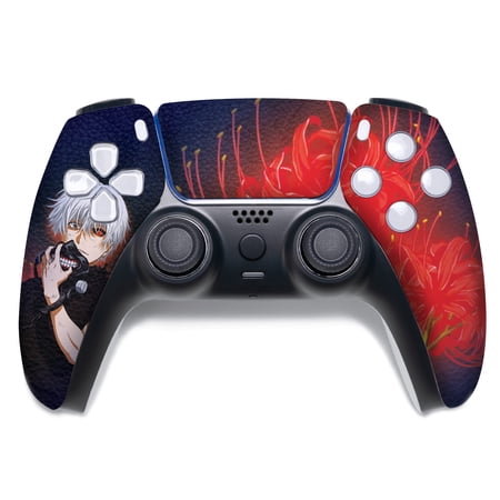 Tokyo Ghhoul Custom PS-5 Controller Wireless compatible with Play-Station 5 Console by BCB Controllers | Proudly Customized in USA with Permanent HYDRO-DIP Printing (NOT JUST A SKIN)