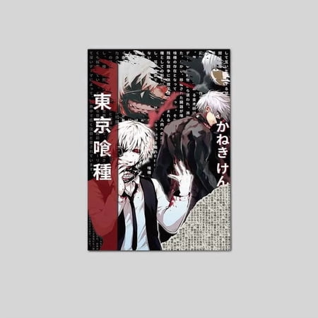 Tokyo Ghoul Anime Poster: Ken Kaneki Wall Art Poster Size 24''x36'' The Golden Shop