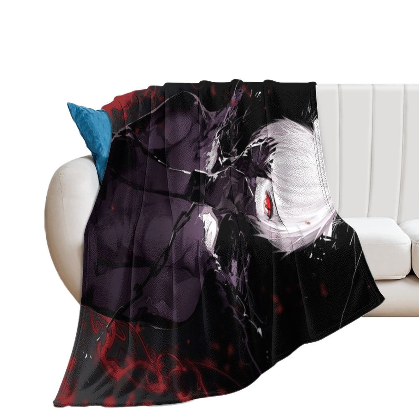 Tokyo Ghoul Kaneki Ken Blankets Ultra Soft Throw Blanket Warm Lap