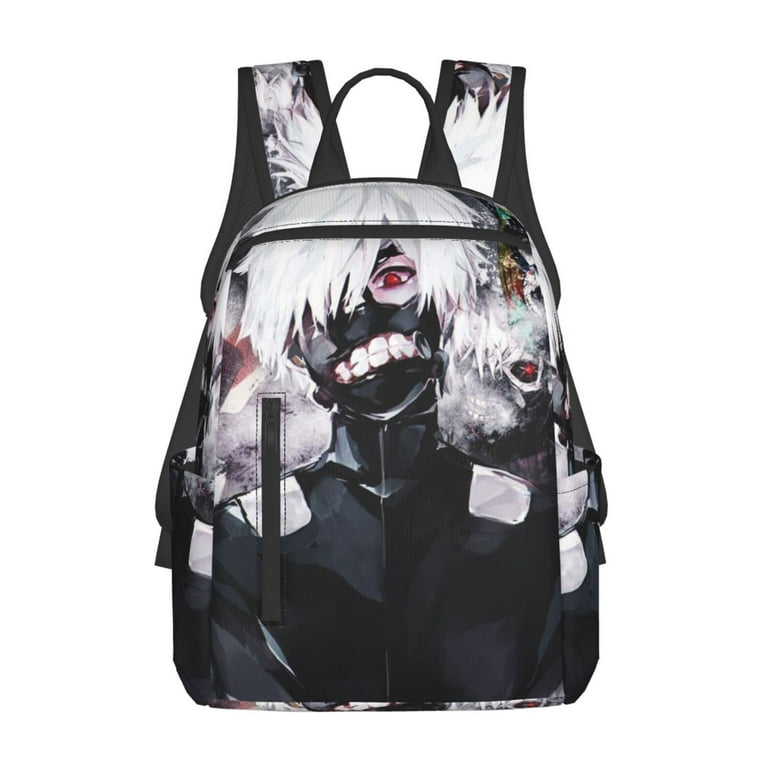 Tokyo Ghoul Kaneki Lightweight Backpack Unisex Daypack Student Schoolbag Satchel Bookbag Casual Travel Bag Rucksack For Kids Teen Adult