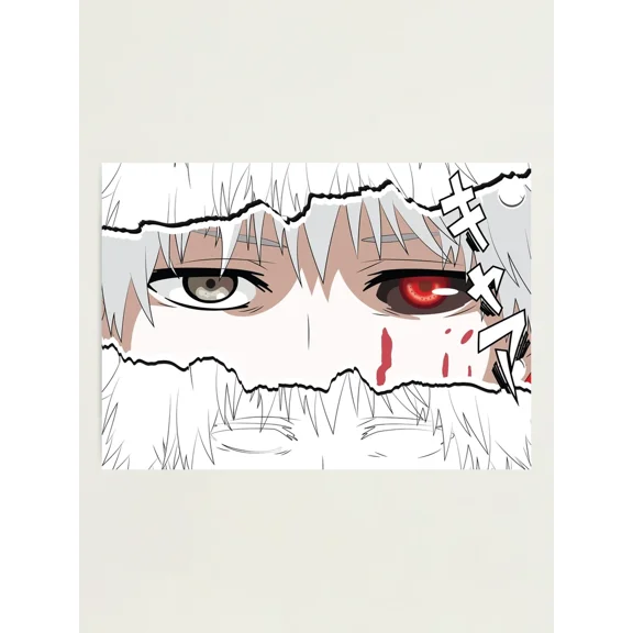 Tokyo Ghoul Ken Kaneki - Peace Anime Eyes Japanese Cozy Anime Style Poster Unframed Size 24''x36'' GooGate