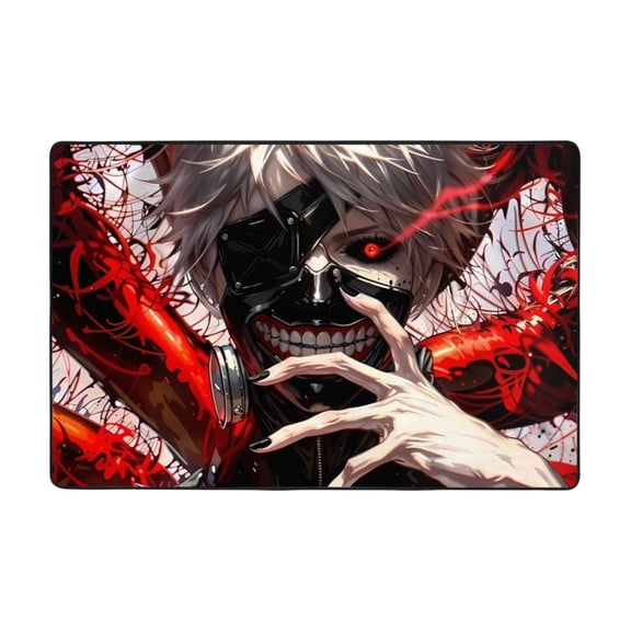Tokyo Ghoul Ken Kaneki Rugs Washable Cover Floor Rug Carpets Bathroom Decorations For Kitchen Bedroom Indoor 36"X24"