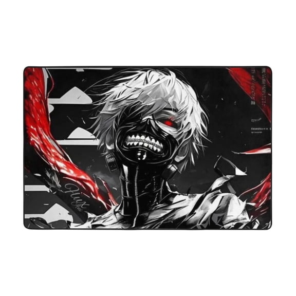 Tokyo Ghoul Ken Kaneki Rugs Washable Cover Floor Rug Carpets Bathroom Decorations For Kitchen Bedroom Indoor 72"X48"