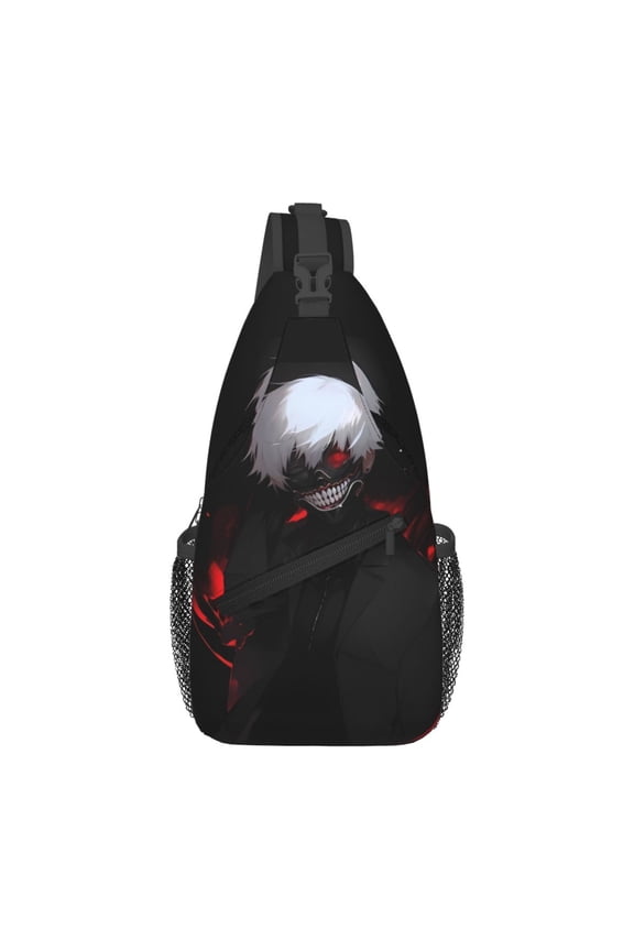 Tokyo Ghoul Ken Kaneki Sling Bag Crossbody Sling Backpack Chest Bag Daypack Purses Shoulder Bag For Women Men Travel Hiking