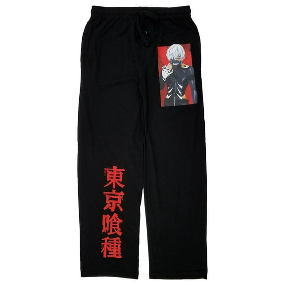 Tokyo Ghoul Mens Black Sleep Pants Lounge Pants Pajama Bottoms Medium