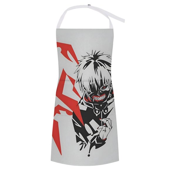 Tokyo Ghoul Pattern Apron Fashionable And Durable The Focus Of Gatherings The New Favorite In The Kitchen Showcasing Personal Taste