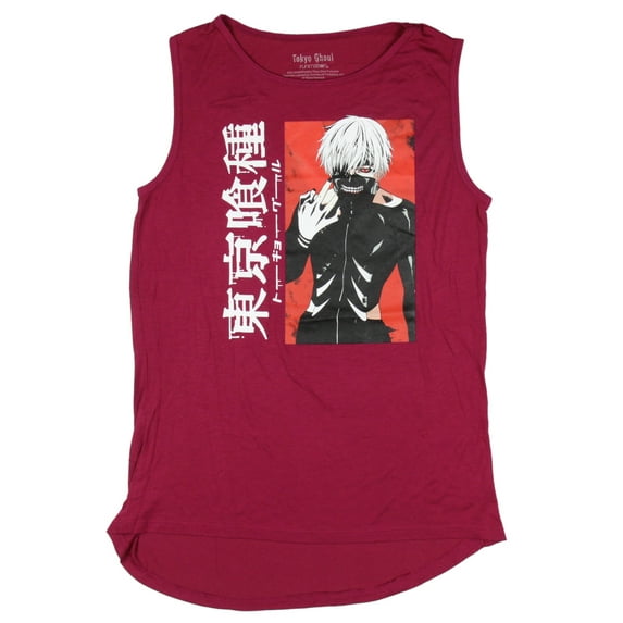Tokyo Ghoul Womens' I Am A Ghoul Kaneki Kanji Anime Muscle Tank Top