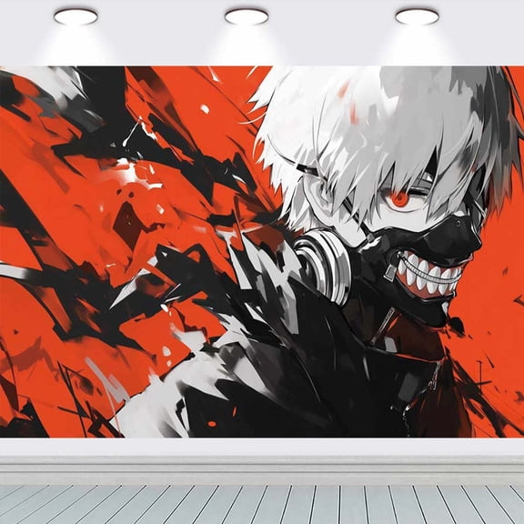 Tokyo Ghoul school Banner Backdrop Background Taspestry Wall Decor Birthday Party Supplies Poster Fans
