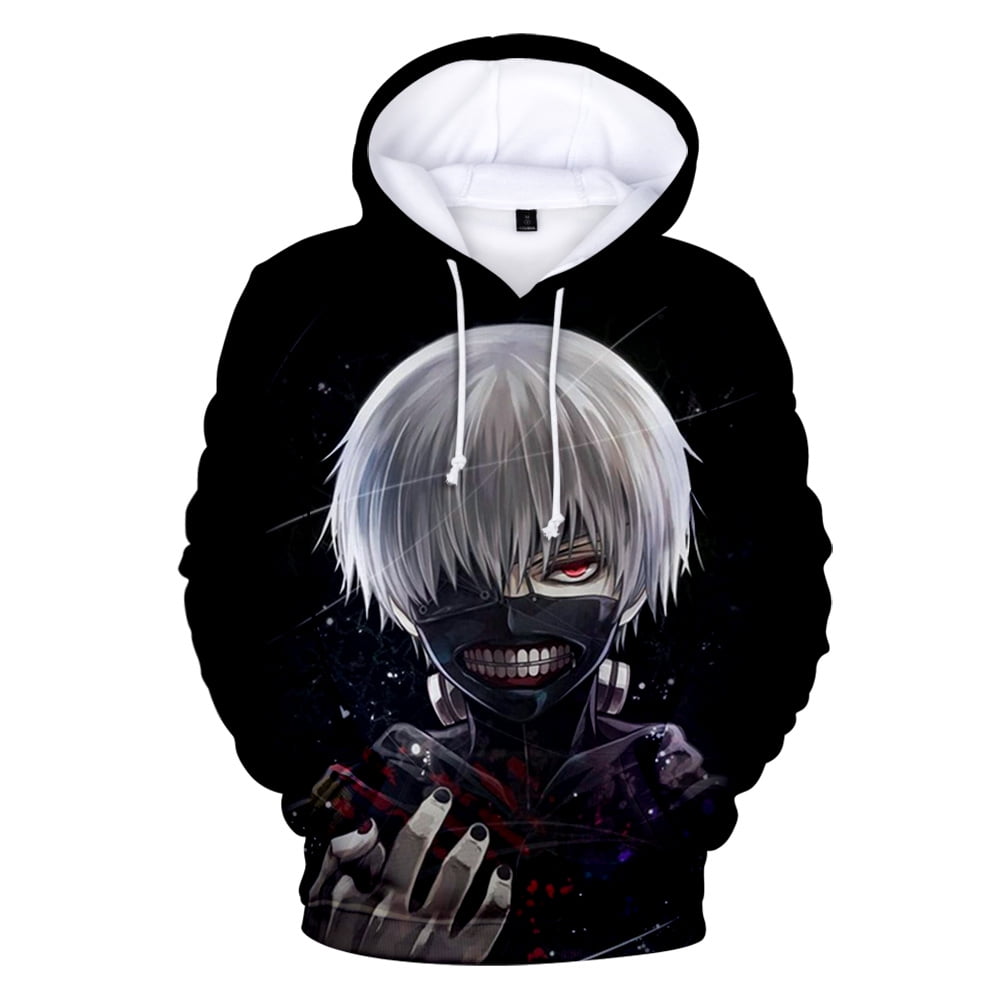 Tokyo Ghouls Anime 3D Printed Hoodie Luffy Pullover Sweatshirt Hoodies for Adult Kids Streetwear Clothes Walmart