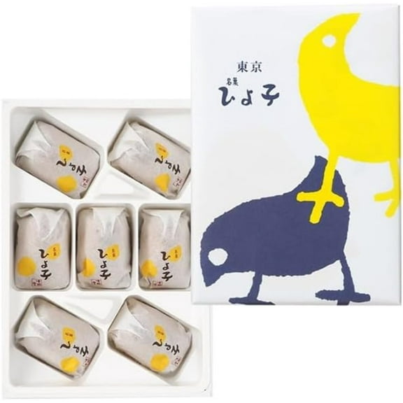 Tokyo Hiyoko Manju Traditional Japanese Sweet Hiyoko Pack of 7 weet bean paste filling Made in JAPAN