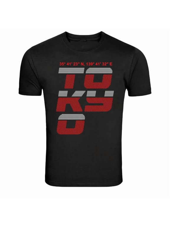 Tokyo Japan Coordinates City Streetwear Everyday Outfit For Casual Events T-Shirt, Size S-5XL