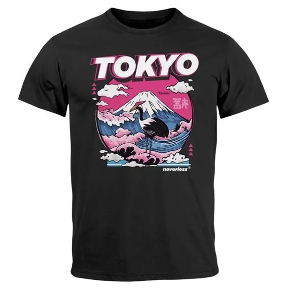 Tokyo Japan Fuji Front Print Graphic Japanese Characters Tshirt Unisex S-5XL Hot Trending Shirt, Vintage Birthday Gift