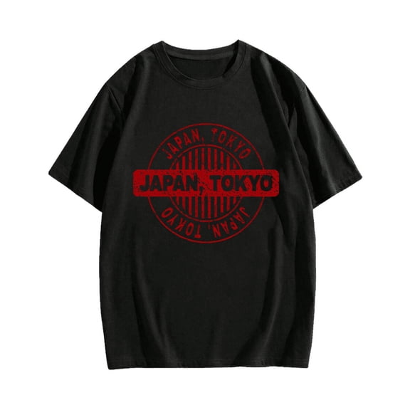Tokyo Japan Stamp Cotton casual T-shirt