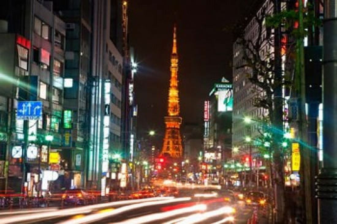Tokyo Japan Tokyo Tower in Shiba Park Canvas Art - Micah Wright  DanitaDelimont (26 x 17)