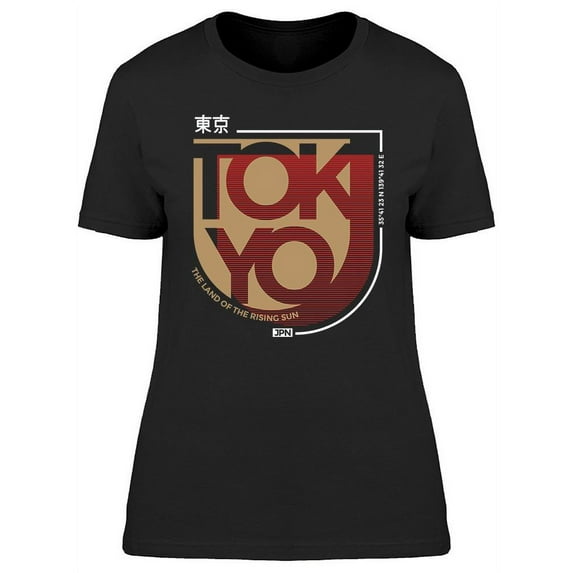 Tokyo Kanji Graphic T-Shirt Women -Image by Shutterstock, Female x-Large