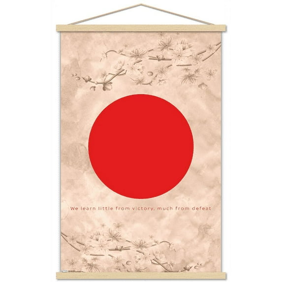 Tokyo - Proverb Wall Poster with Wooden Magnetic Frame, 22.375" x 34"