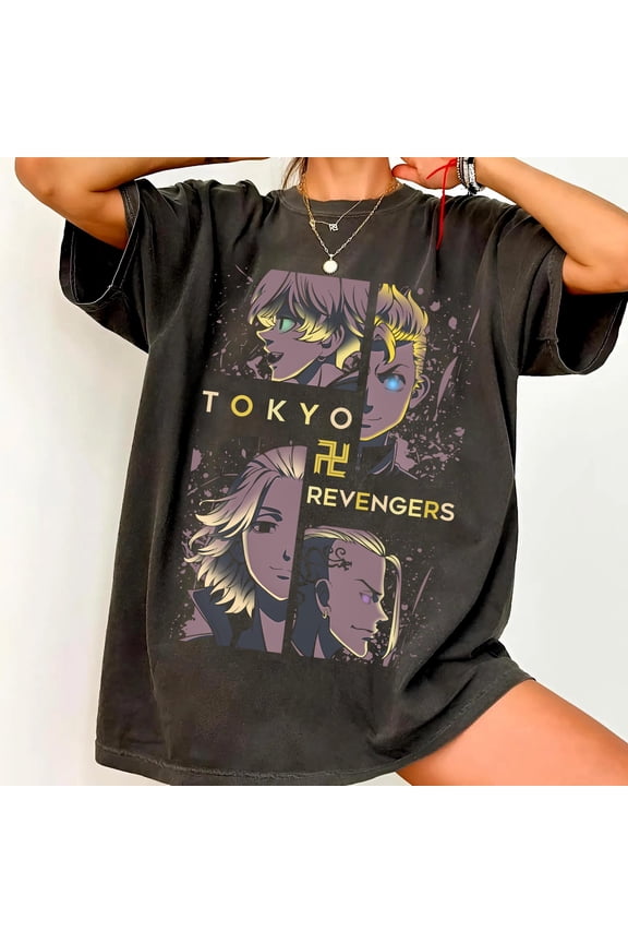 Tokyo Revengers Character Pullover Mikey Takemichi Draken Chifuyu Shirt, Manga Gift