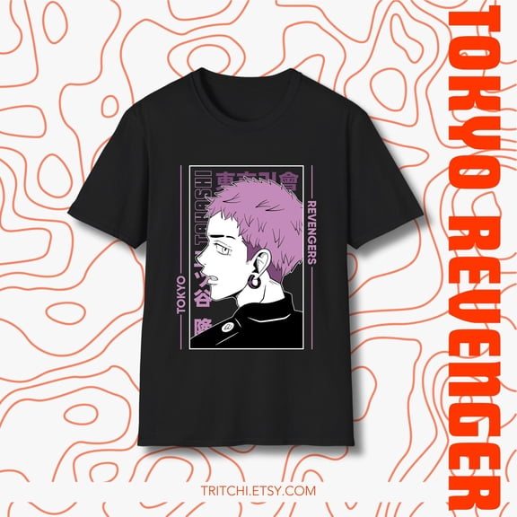 Tokyo Revengers T Shirt, Takashi Mitsuya Anime Tee, Japanese Streetwear Clothing, Trendy Manga Shirt, Anime Fan Gift, Graphic T Shirt