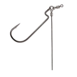 VMC Dressed X-Rap Treble Hook - Size 2, Fire Tiger Feather, Black Nickel, 2 Pack