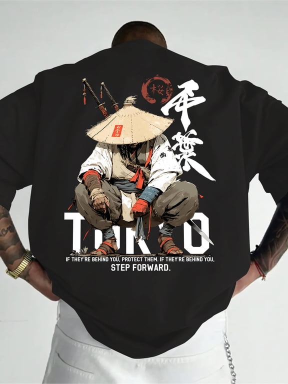 Tokyo Samurai T-Shirt Men Women Japanese Warrior Ronin Graphic Tee
