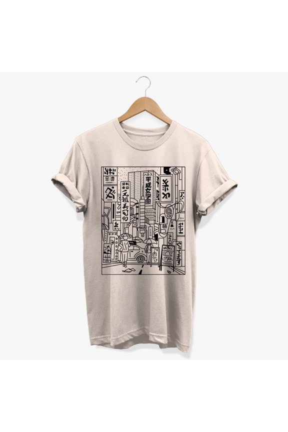 Tokyo Streetwear C T-Shirt: Minimalist Japanese Graphic Tee