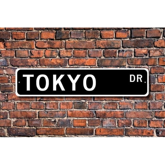 Tokyo Tokyo sign Tokyo visitor Tokyo gift Tokyo souvenir Japan's capital city Tokyo native Metal Aluminum Sign - Size: 16 x 4 Inches