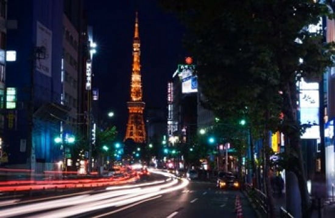 Tokyo Tower Roppongi Tokyo Japan Canvas Art - Rob Tilley DanitaDelimont (22 x 15)