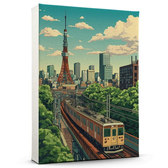 Tokyo Travel Canvas, Japan Canvas Print,Tokyo Canvas Wall Art,Japan Travel Wall Art, Travel Print, Travel Gift -103AZ1397