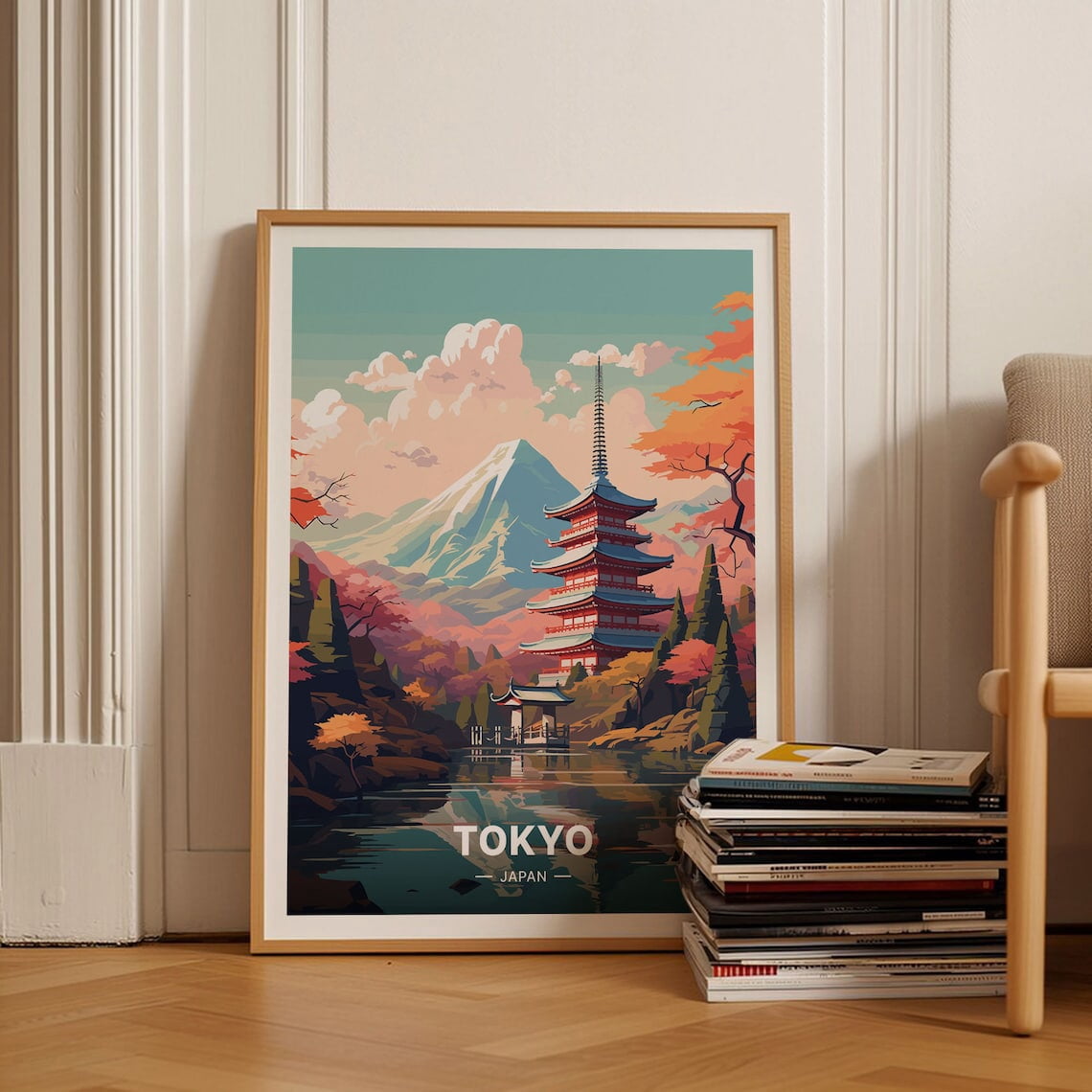 Tokyo Travel Vintage Japan Collectible Wall Art, Unframed Paper Poster ...