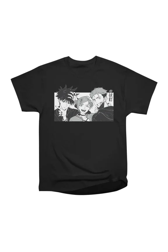Tokyo Trio Grayscale T-Shirt Tee Gift For Him Merch For Her Apparel For Friend
