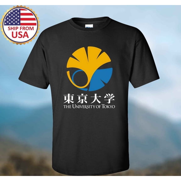 Tokyo University Japan Men's Black T-shirt Size S-5XL