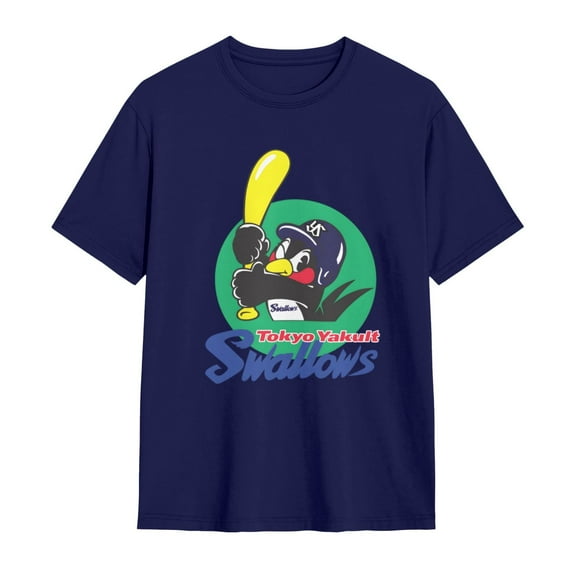 Tokyo Yakult Swallows Shirt Short Sleeve Cotton Tshirt
