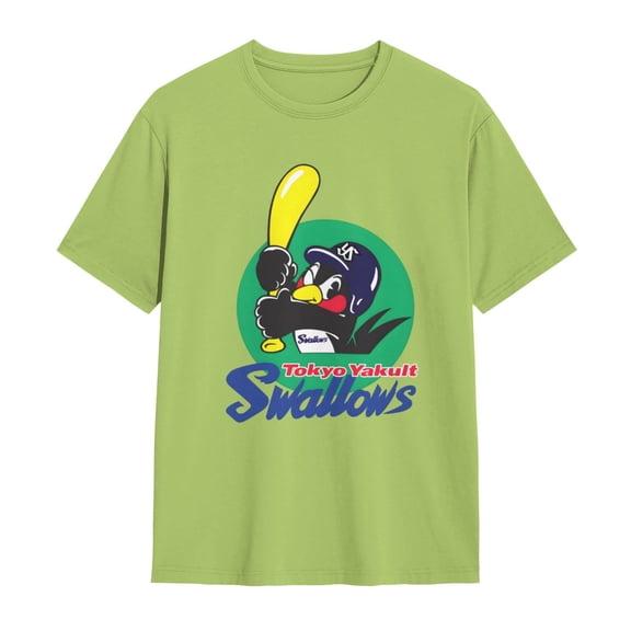 Tokyo Yakult Swallows Shirt Short Sleeve Cotton Tshirt