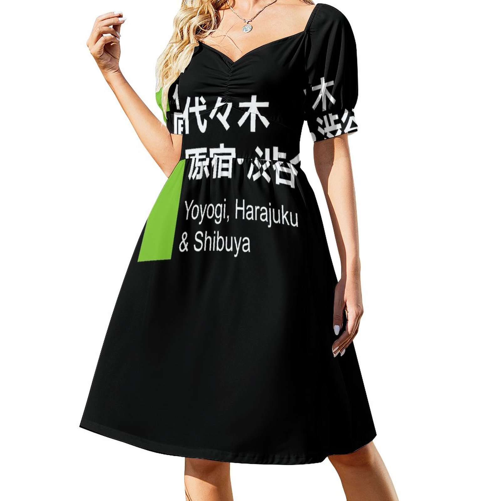 Tokyo yamanote line shibuya and harajuku sleeveless dress dresses for
